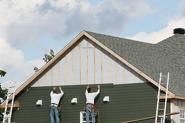 Professional Emergency Siding Repair technician working in Four Oaks, NC